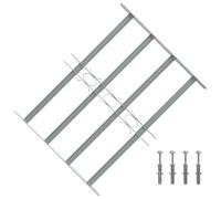 vidaXL Grille de sécurité réglable pour fenêtres 4 barres 500-650 mm