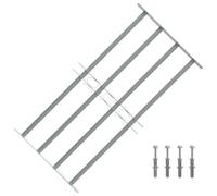 vidaXL Grille de sécurité réglable pour fenêtres 4 barres 700–1050 mm