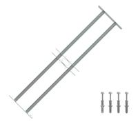 vidaXL Grille de sécurité réglable pour fenêtres 2 barres 700-1050 mm