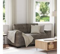 Vidaxl Gris Foncé Tissu En Polyester, Cadre En Bois Moyen Élégant