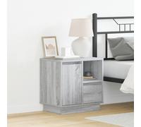 Vidaxl Gris Sonoma Bois D'ingénierie Petit Table De Chevet Gris