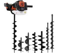 vidaXL Jeu de perceuse de sol ¿¿ tari¿¿re Acier