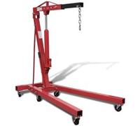 vidaXL Grue Pliable pour Moteurs 2 Tonnes Grue d'Atelier Mobile Levage G