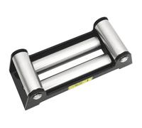 vidaXL Guide-câble 4 voies pour treuil - Acier - 4 rouleaux - 8000–13000 lbs - Noir et argenté