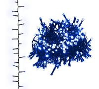 vidaXL Guirlande à LED Compacte avec 400 LED Décoration de Noël Ornement de Vacances Décoration de Fête Salon Intérieur Bleues 13 m PVC