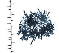 vidaXL Guirlande à LED Compacte avec 400 LED Décoration de Noël Ornement de Vacances Décoration de Fête Intérieur Blanc Froid 13 m PVC