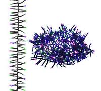 vidaXL Guirlande à LED Groupées 400 LED Décoration de Noël Ornement de Vacances Décoration de Fête Extérieur Multicolore Pastel 7,4 m PVC