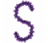 vidaXL Guirlande de Boules de Noël Lilas 186 cm Polystyrène, Guirlande de Noël légère et Moderne, déco Festive pour Salon, Bureau et Couloir