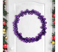 vidaXL Guirlande de Noël boules Lilas 186 cm – Polystyrène, légère et moderne
