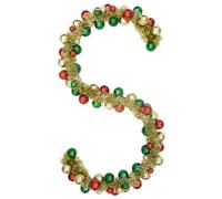 vidaXL Guirlande de Boules de Noël Multicolore 186 cm Polystyrène, Guirlande de Noël légère et Moderne, déco Festive pour Salon, Bureau et Couloir