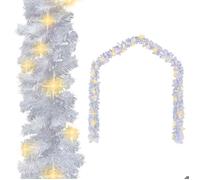 vidaXL Guirlande de Noël avec lumières LED 20 m Blanc 284313