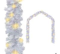 vidaXL Guirlande de Noël avec lumières LED 20 m Blanc