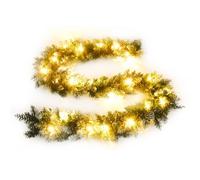 vidaXL Guirlande de Noël avec lumières LED Vert 5,2 m PVC