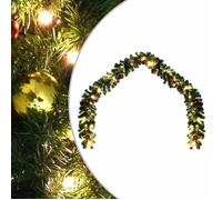 Vidaxl Guirlande De Noël Décorée Avec Boules Et Lumières Led 10 M