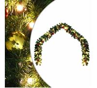 vidaXL Guirlande de Noël décorée avec boules et lumières LED 20 m 246408