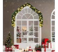 vidaXL Guirlande de Noël verte en forme de croissant, 40m (2 x 20m), avec des LEDs étanches, lumières blanches chaudes 42016692