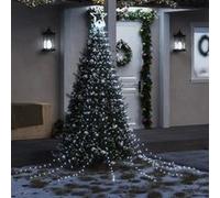 vidaXL Guirlande de Sapin de Noël 320 LED, Décoration de Vacances, Ornement de Fête Intérieur Extérieur, Moderne, Blanc 356924 Blanc G