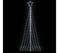vidaXL Guirlande de sapin de Noël 447 LED blanc froid 249 cm
