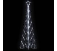 vidaXL Guirlande de sapin de Noël 495 LED blanc froid 300,5 cm