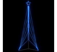 vidaXL Guirlande de sapin de Noël 525 LED bleu 302 cm