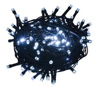 Guirlande LED avec 150 LED Guirlande Lumineuse Décoration de Fête Ornement de Noël Salle de Séjour Intérieur Blanc 343199