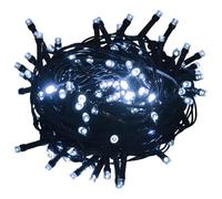 vidaXL Guirlande LED avec 150 LED Guirlande Lumineuse Décoration de Fête Ornement de Noël Salle de Séjour Intérieur Blanc Froid 15 m PVC