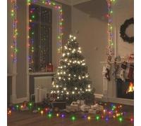 vidaXL Guirlande LED avec 150 LED Guirlande Lumineuse Décoration de Fête Ornement de Noël Salle de Séjour Intérieur 343201 Multicolore G