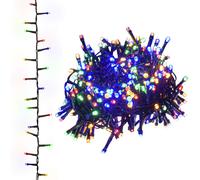 vidaXL Guirlande LED compacte avec 400 LED Multicolores 13 m PVC