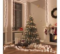 vidaXL Guirlande lumineuse à LED groupées 1000 LED Blanc chaud 11m PVC