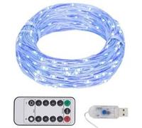 vidaXL Guirlande lumineuse 150 LED décorative pour extérieur et Noël Bleu 15 m