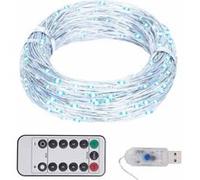 vidaXL Guirlande Lumineuse avec 150 LED Décorative Décoration de Noël Décoration de Vacances Jardin Patio Arrière-cour 330050 Blanc G