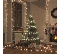 vidaXL Guirlande LED 150 LED 15 m PVC Blanc chaud