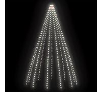 vidaXL Guirlande Lumineuse avec 500 LED Lumière de Décoration Arbre de Noël Chaîne LED Jardin Extérieur Arrière-cour Blanc Froid 500 cm