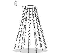 vidaXL Guirlande lumineuse d'arbre de Noël 210 LED Blanc froid 210 cm