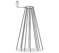 vidaXL Guirlande Lumineuse d'Arbre de Noël Décoration de Noël Ornement de Noël Mariage Salon Maison Intérieur 400 LED Blanc Froid 400 cm