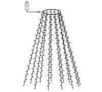 vidaXL Guirlande Lumineuse d'Arbre de Noël Lumière de Décoration de Noël Ornement de Noël Jardin Extérieur Cour 150 LED Bleu 150 cm