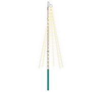 vidaXL Guirlande Lumineuse de Sapin de Noël avec Piquet et mât 180 cm