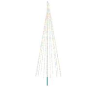 vidaXL Guirlande Lumineuse de Sapin de Noël avec Piquet et mât 500 cm