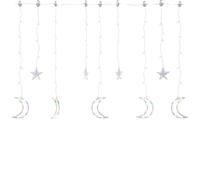 Vidaxl Guirlande Lumineuse Étoile Et Lune Avec Télécommande 138 Led Multicolore