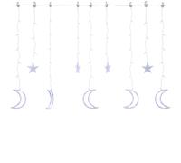 Vidaxl Guirlande Lumineuse Étoile Et Lune Avec Télécommande 345 Led Multicolore