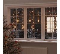 vidaXL Guirlande Lumineuse Etoile et Lune avec Télécommande Décoration de Noël Ornement de Noël Mariage Salon Intérieur 345 328798 Gris G