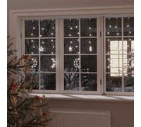 Guirlande Lumineuse Etoile et Lune avec Télécommande Décoration de Noël Ornement de Noël Mariage Salon Intérieur 345 LED Blanc Froid