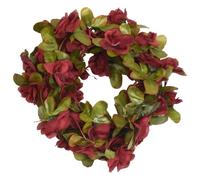 vidaXL Guirlandes de Fleurs de Noël 6 pcs, Couronnes de Fleurs pour Mariage, Décorations Suspendues Jardin Intérieur, Rouge Bordeaux 250 cm