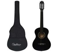 vidaXL Guitare classique avec sac de d¿¿butants et enfants Noir 1/2 34