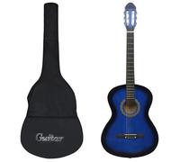 Guitare Classique avec Sac pour Débutants Bleu 4/4 39" Instrument vidaXL