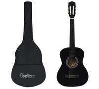 vidaXL Guitare classique avec sac pour débutants Noir 3/4 36""