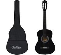 vidaXL Guitare classique avec sac pour débutants Noir 3/4 36