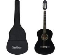 Guitare classique avec sac pour débutants Noir 4/4 39"