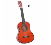 vidaXL Guitare classique de débutants et enfants 1-2 34"" Tilleul, bois foncé