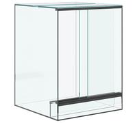 vidaXL Habitats pour Reptiles et Amphibiens Blanc 30 x 30 x 40 cm, Autres Designs cubiques, mises en Page Modernes pour des espaces innovants, perspectives 3D, Solutions créatives pour des intérieurs